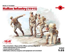 ICM 1/35 Italian Infantry (1915) (4 figures) ICM 1/35 Italian Infantry (1915) (4 figures)