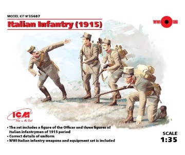 ICM 1/35 Italian Infantry (1915) (4 figures)