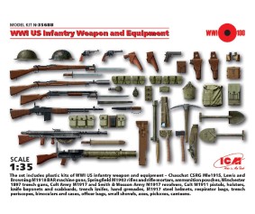 ICM 1/35 WWI US Infantry Weapon and Equipment