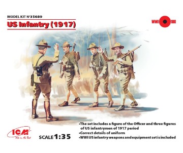 ICM 1/35 US Infantry (1917) (4 figures)