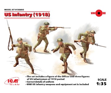 ICM 1/35 US Infantry (1918) (4 figures)  