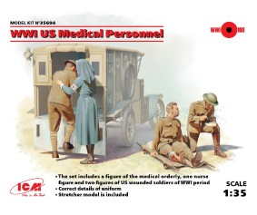 ICM 1/35 WWI US Medical Personnel (4 figures)
