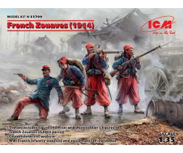 ICM 1/35 French Zouaves (1914) (4 figures)