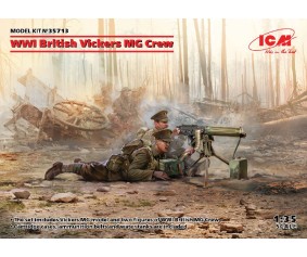 ICM 1/35 WWI British Vickers MG Crew (Vickers MG & 2 figures)