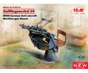 ICM 1/35 Zwillingssockel 36, WWII German Anti-aircraft Machine gun Mount