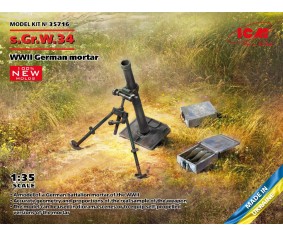 ICM 1/35 s.Gr.W.34 WWII German mortar