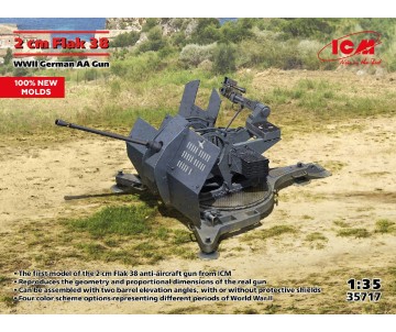 ICM 1/35 Flak 38, WWII German AA Gun