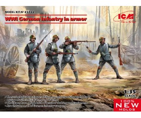ICM 1/35 WWI German Infantry in аrmor