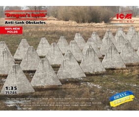 ICM 1/35 'Dragon's teeth', Аnti-tank Obstacles (100% new molds)