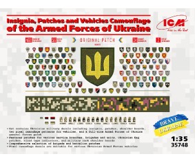 ICM 1/35 Chevrons of Personnel and Camouflage of Military Vehicles of the Ukrainian Army