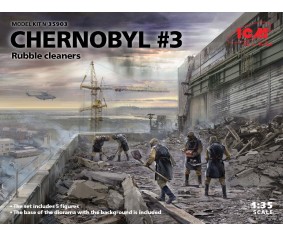 ICM 1/35 Chernobyl#3. Rubble cleaners (5 figures) 