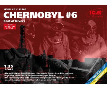 ICM 1/35 Chernobyl#6. Feat of Divers (3 figures)