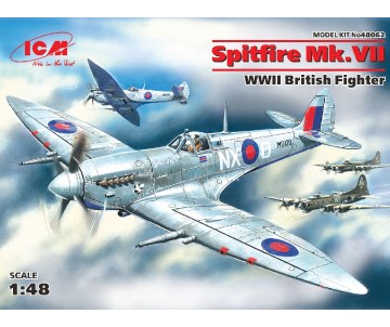 ICM 1/48 Spitfire Mk.VII, WWII British Fighter