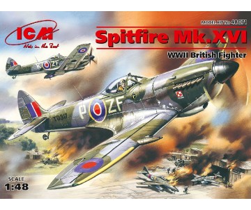 ICM 1/48 Spitfire Mk.XVI, WWII British Fighter