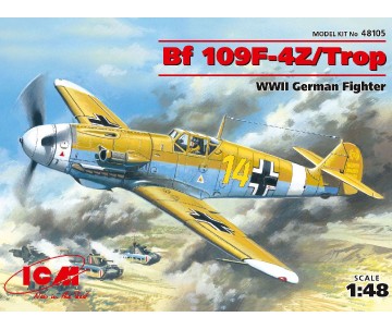 ICM 1/48 Messerschmitt Bf 109F-4Z/Trop, WWII German Fighter