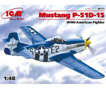 ICM 1/48 Mustang P-51D-15, WWII American Fighter