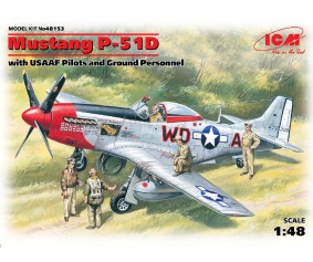 ICM 1/48 Mustang P-51D with USAAF Pilots and Ground Personnel