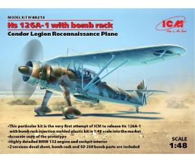 ICM 1/48 Hs 126A-1 with bomb rack, Condor Legion Reconnaissance Plane