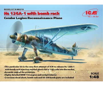 ICM 1/48 Hs 126A-1 with bomb rack, Condor Legion Reconnaissance Plane
