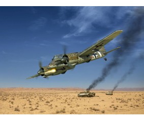 ICM 1/48 Hs 129B-2, WWII German attack aircraft (100% new molds)