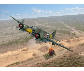 ICM 1/48 Hs 129B-1, WWII German attack aircraft