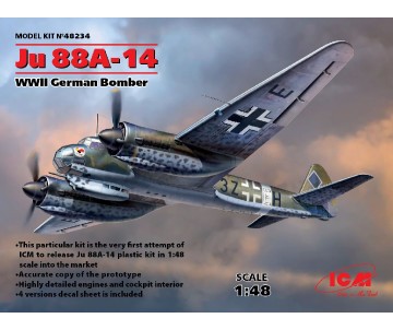 ICM 1/48 Ju 88A-14, WWII German Bomber