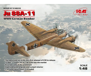 ICM 1/48 Ju 88A-11, WWII German Bomber