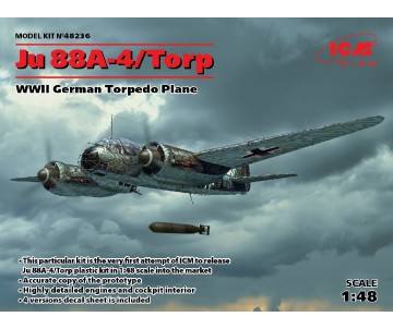 ICM 1/48 Ju 88A-4 Torp/A-17, WWII German Torpedo Plane