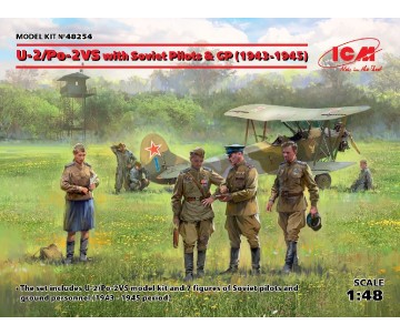 ICM 1/48 U-2/Po-2VS with Soviet Pilots & GP (1943-1945) 