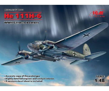 ICM 1/48 He 111H-6, WWII German Bomber