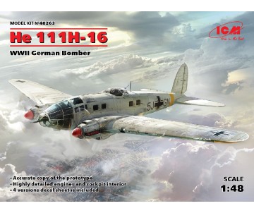 ICM 1/48 He 111H-16, WWII German Bomber