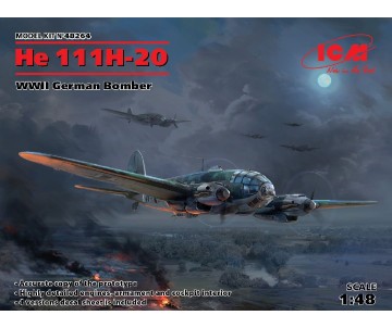 ICM 1/48 He 111H-20, WWII German Bomber