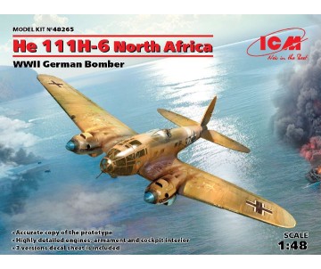 ICM 1/48 He 111H-6 North Africa, WWII German Bomber