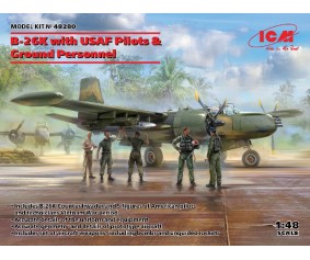 ICM 1/48 B-26K with USAF Pilots & Ground Personnel