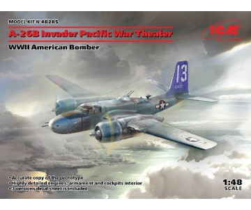 ICM 1/48 A-26В Invader Pacific War Theater, WWII American Bomber