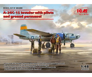 ICM 1/48 A-26C-15 Invader with pilots and ground personnel