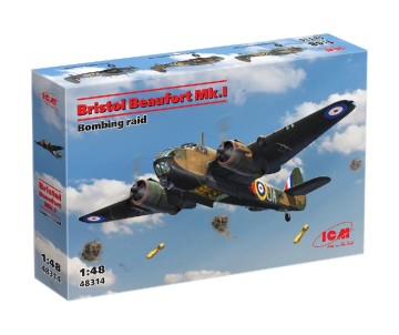 ICM 1/48 Bristol Beaufort Mk.I. Bombing raid