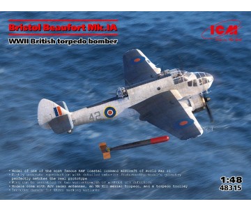 ICM 1/48 Bristol Beaufort Mk.IA, WWII British torpedo bomber