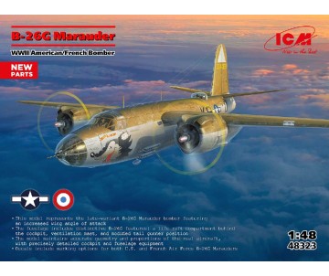 ICM 1/48 B-26G Marauder, WWII  American/France Bomber 
