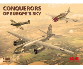 ICM 1/48 Conquerors of Europe's Sky (B-26B Marauder, Mustang P-51D & Spitfire Mk.XVI)