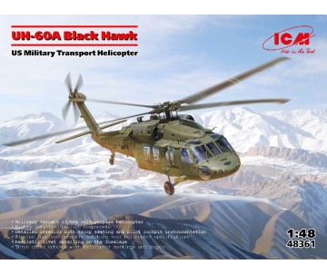 ICM 1/48 UH-60A Black Hawk, US Military Transport Helicopter