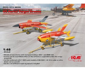 ICM 1/48 US Aerial Target Drons (2 drones and 2 trailers)