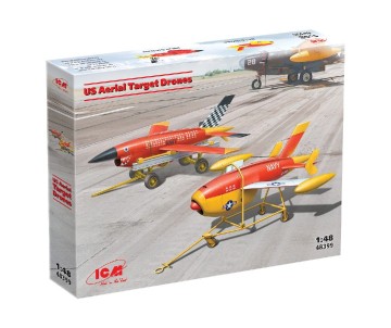 ICM 1/48 US Aerial Target Drons (2 drones and 2 trailers)