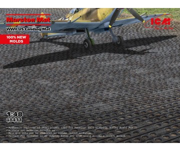 ICM 1/48 Marston Mat, WWII US Landing Mat (100% new moulds) 224x255mm