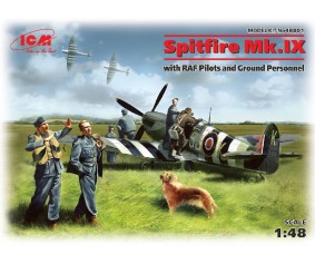 ICM 1/48 Spitfire Mk.IX with RAF Pilots and Ground Personnel