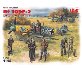 ICM 1/48 Bf 109F-2 with German Pilots and Ground Personnel