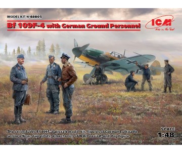 ICM 1/48 Bf 109F-4 with German Ground Personnel