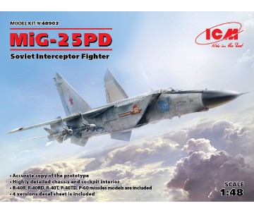 ICM 1/48 MiG-25 PD, Soviet Interceptor Fighter