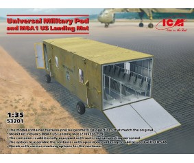 ICM 1/35 Universal Military Pod with M8A1 US Landing Mat 