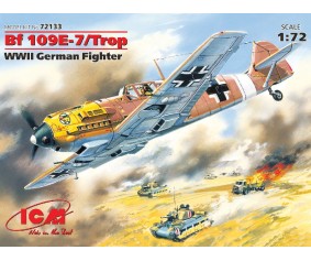 ICM 1/72 Messerschmitt Bf 109E-7/Trop, WWII German Fighter
